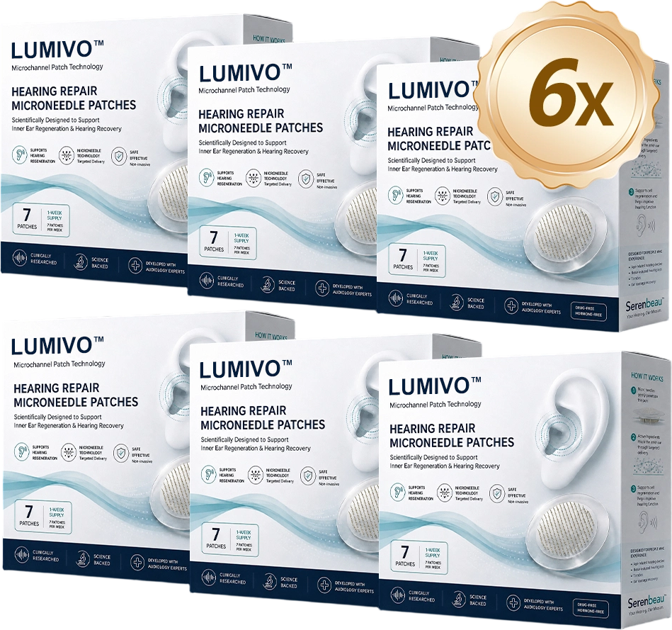Six boxes of LUMIVO hearing patches